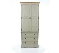 Core Products Corona Grey 2 Door 3 Drawer Wardrobe, Grey