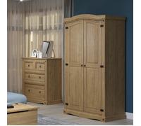 Core Products Corona 2 Door Wardrobe in Light Brown Core Products Light Brown