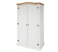 Core Products, Premium Corona White 2 Door Wardrobe H189.0Cm X W100.0Cm X D56.0Cm
