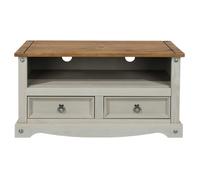 Core Products Halea Pine Flat Screen TV Unit - Grey, Grey