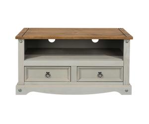 Core Products Corona 2-Drawer Flat Screen TV Unit - Grey
