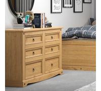 Core Products Corona 3+3 Drawer Wide Chest in Light Brown Core Products Light Brown