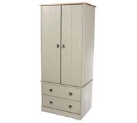 Core Products Corona Grey Modern 2-Door & 2-Drawer Wardrobe