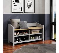 Core Products Corona Grey Large Shoe Storage Bench, Grey