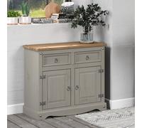 Corona Small Sideboard With 2 Doors, 2 Drawers Core Products Grey One Size