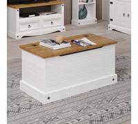 Sierra White Pine Storage Ottoman Trunk