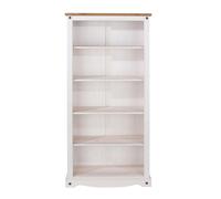 Core Products Corona Tall Bookcase - H176.6cm x W80cm x D29.6cm in White Core Products White