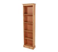 Corona White Tall Narrow Bookcase, White