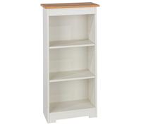 Core Products Colorado Soft White Low Wide Bookcase, H100.0Cm X W80.0Cm X D21.5Cm