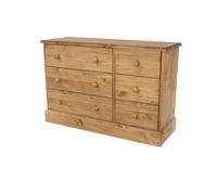 Core Products Cotswold 3 + 3 Drawer Wide Chest, Brown