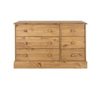 Core Products Cotswold 3+3 Drawer Wide Chest - H77.3cm x W116.3cm x D40.5cm in Light Brown Core Products Light Brown