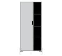 Core Products Dallas 4-Shelf Bookcase Display Unit with Doors - White
