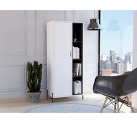 Core Products Dallas Home Office Bookcase Display Unit, White