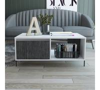 Core Products Dallas White Coffee Table With Drawer White, White