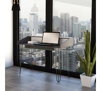 Core Products Dallas Home Office Desk with Hair Pin Legs, White