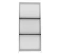 Core Products Dallas Home Office Low Bookcase, 3 Shelves, White