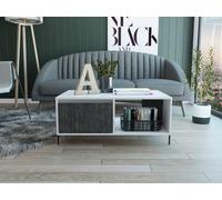 Core Products Dallas White Coffee Table With Drawer White, White