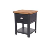 Dunkeld One-Drawer Bedside Cabinet - Midnight Blue, Blue