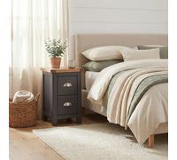 Core Products Dunkeld 2 Drawer Midnight Blue Petite Bedside Table - Wilko