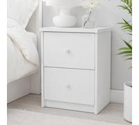 Core Products Erin White 2 Drawer Bedside Cabinet