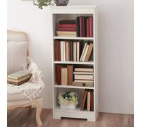 Core Products Erin White Low Narrow Bookcase