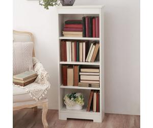 Core Products Erin White Low Narrow Bookcase