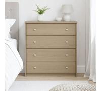 Core Products Freya Smoked Oak Effect 4 Drawer Chest Of Drawers