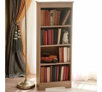 Core Products Freya Smoked Oak Effect Low Narrow Bookcase