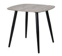 Core Products Grey Oak Effect Square Dining Table 80Cm - Modern 4 Seater Compact Kitchen Table