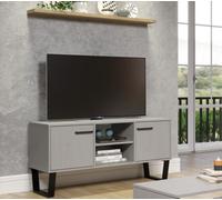 Core Products TV Unit Texas - 2-Door Flat Screen - Grey Pine