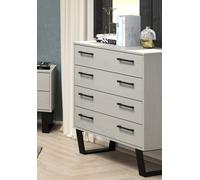Texas 4 drawer chest - Grey washed wax