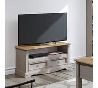Core Corona Grey Washed Pine Flat Screen TV Unit
