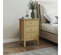 Core Products Henley 3-Drawer Tall Bedside Cabinet
