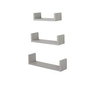 Core Products, Hudson 3 "U" Shaped Floating Shelf Kit - Light Grey
