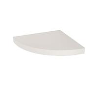 Core Products Hudson Floating Corner Shelf Kit, Thick Box Shelving Unit, W29.5 x D29.5 x H3.8 cm, Gloss White Finish with Concealed Wall Brackets, Simple Installation for Bedroom, Kitchen, Hallway