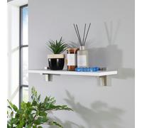 Core Products Levant 60cm Slim Shelf with 'L' Shape Brackets - White
