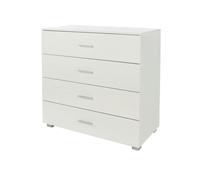 Core Products Lido 4 Drawer White Medium Chest of Drawers - Wilko