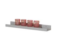 Core Products Light Grey Floating Display Shelf - Modern Dura Book & Picture Storage Unit, W48cm x D10cm Core Products Light Grey