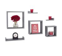 Core Products, Hudson 6 Piece Floating Shelf Kit - Matt Grey