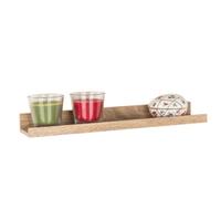 Core Products Light-Oak Effect Floating Display Shelf - Modern Dura Book & Picture Storage Unit, W58Cm X D10Cm