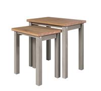 Linea Nest of 2 Tables, Grey