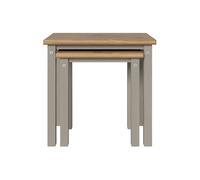 Core Products Corona Linea Grey Nest of Tables Set of 2 - Size: 35 x 53 x 51cm - Wilko
