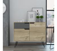 Core Products Manhattan Small Sideboard With 2 Doors & 1 Drawer in Light Brown Core Products Light Brown