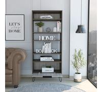 Core Products Nevada Display Bookcase With Door in Dark Brown Core Products Dark Brown
