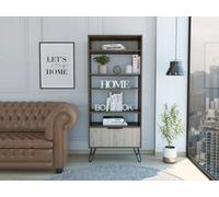 Nevada Display Bookcase With Door Core Products Dark Brown One Size