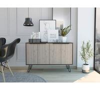 Core Products Nevada Large 4 Door Sideboard Smoked Oak, Brown