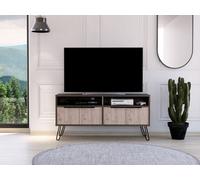 Core Products Nevada Wide Screen Tv Unit With 4 Doors - Smoked Oak, H60.6Cm X W123.5Cm X D38.6Cm
