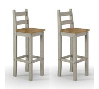 Core Products Corona Grey High Breakfast Bar Chair Pair