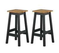 Core Products Pair of Corona Grey High Breakfast Stools - Live Edge, Scandinavian in Black Core Products Black