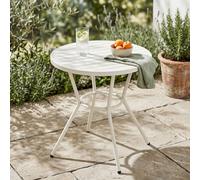 Core Products Round Plastic Garden Bistro Table, White